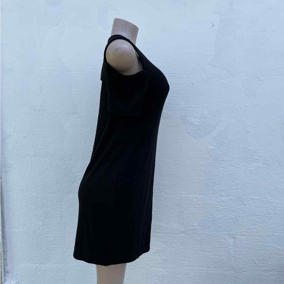 White House Black Market Black Cold Shoulder Dress - Picture 3 of 7